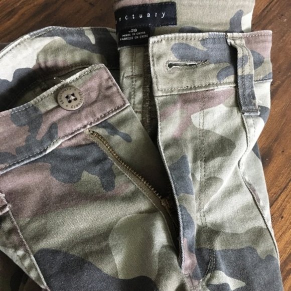 Sanctuary Pork Chop Twill Camo Skinny Pants - Picture 5 of 8